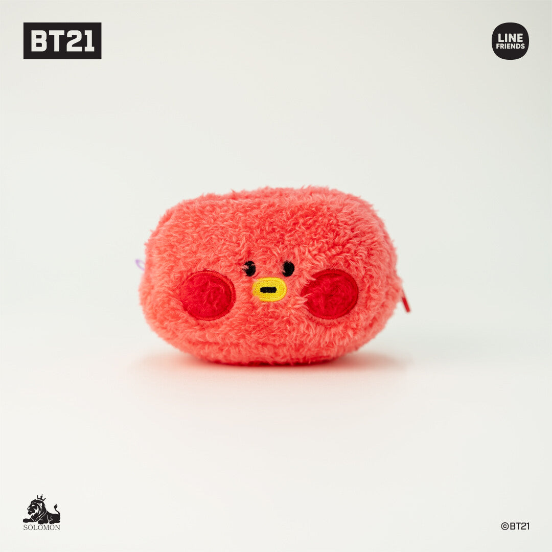 BT21 Merch Fluffy Minini Coin Purse with Carabiner