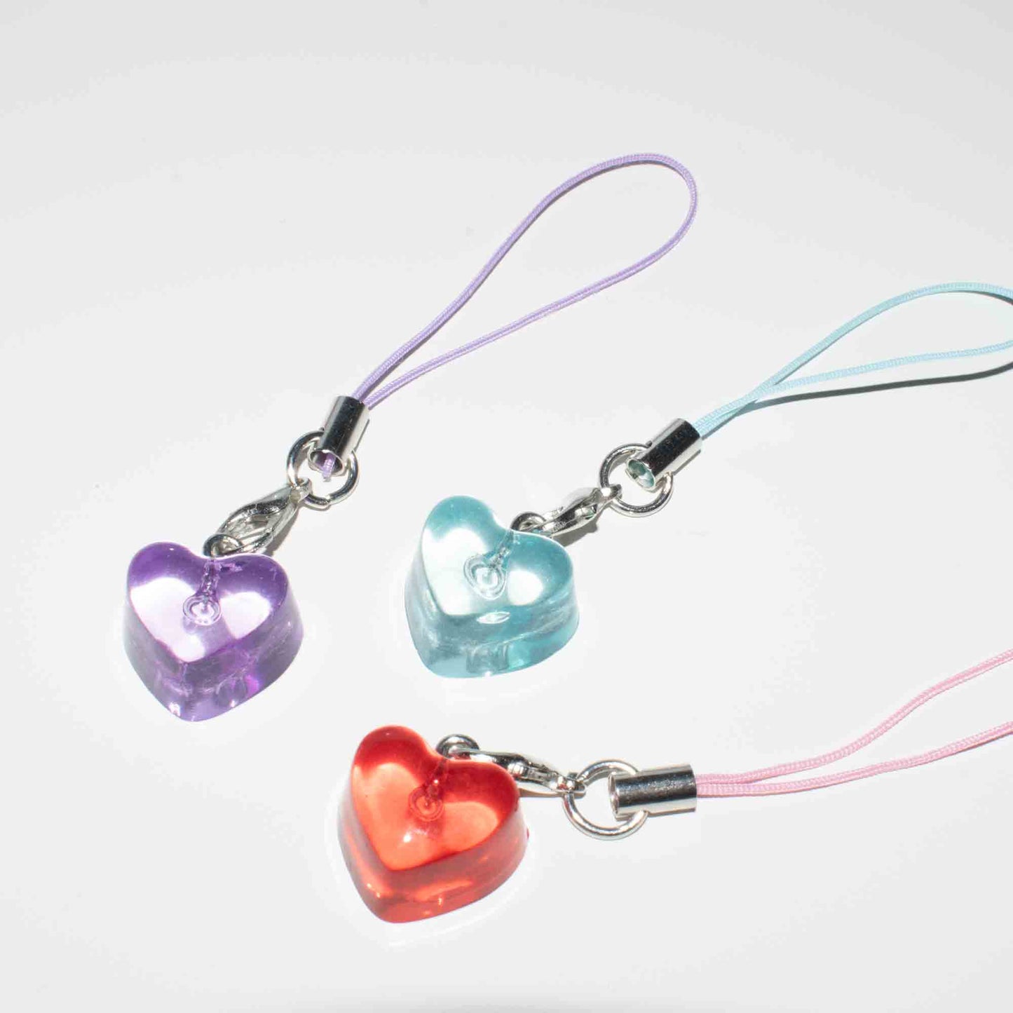 Heart Acrylic phone charm   - Cute and Unique Phone Accessory