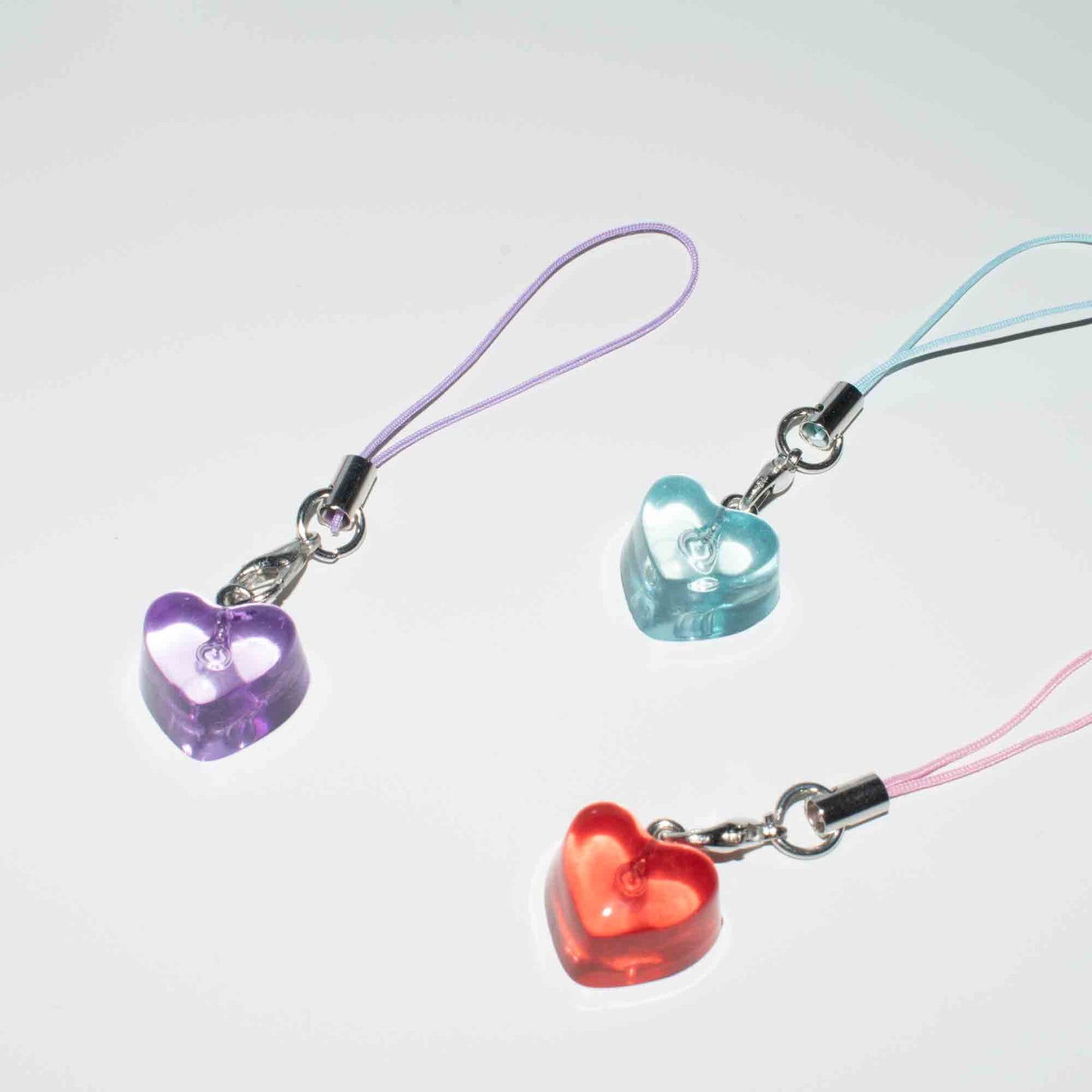 Heart Acrylic phone charm   - Cute and Unique Phone Accessory