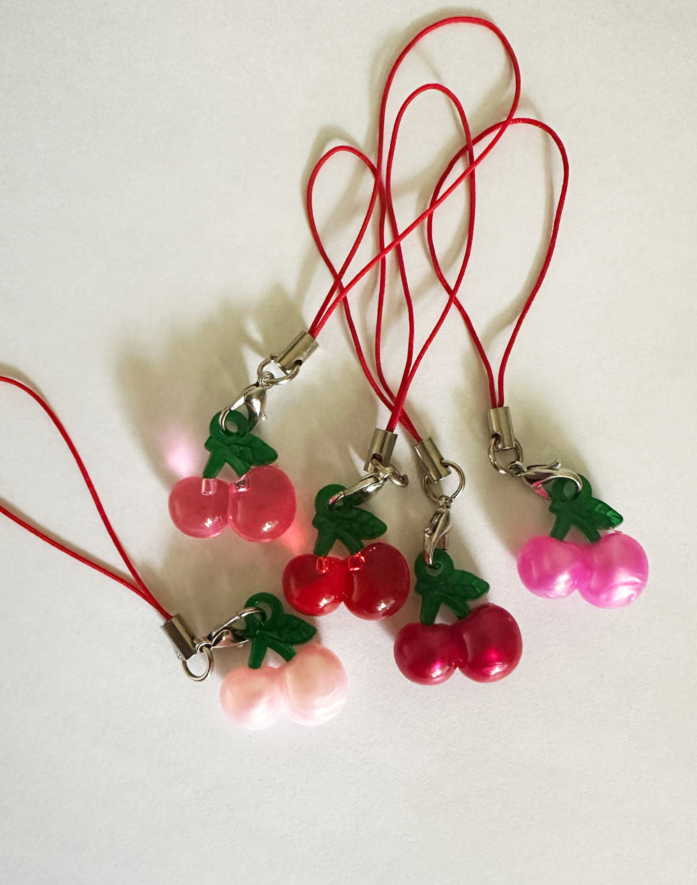 Resin Cherry phone charm