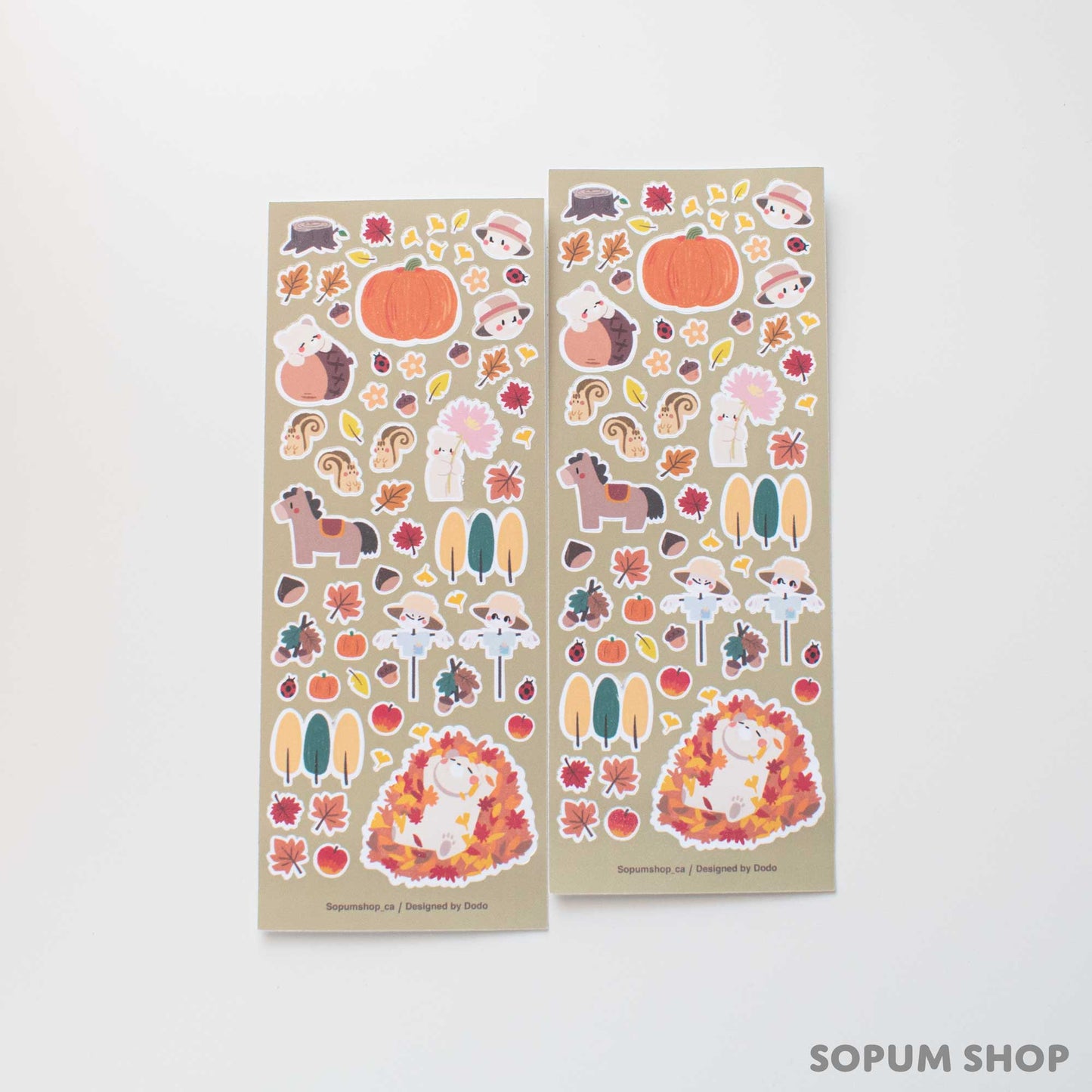 SOPUM Original : Fall-Themed Sticker Sheet