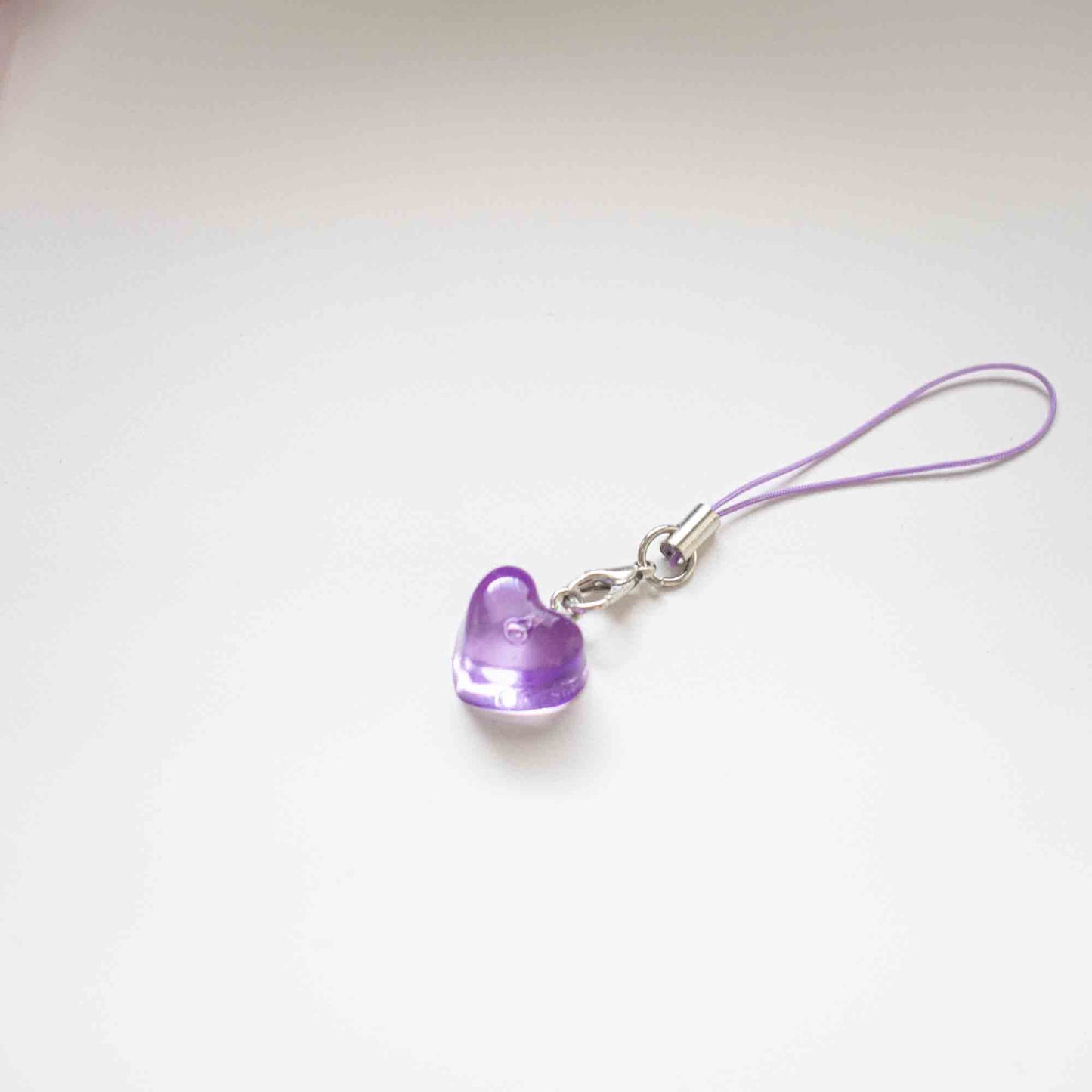 Heart Acrylic phone charm   - Cute and Unique Phone Accessory