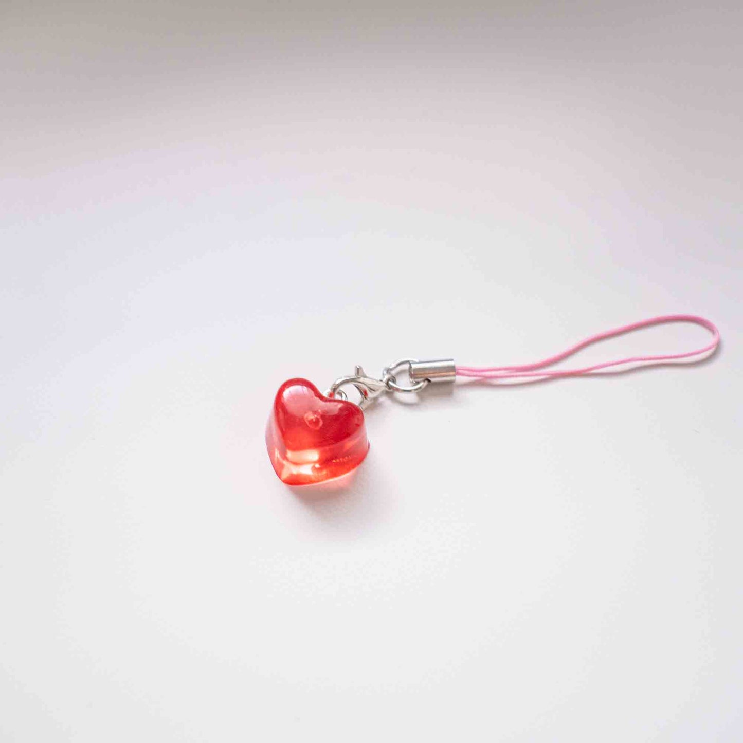 Heart Acrylic phone charm   - Cute and Unique Phone Accessory