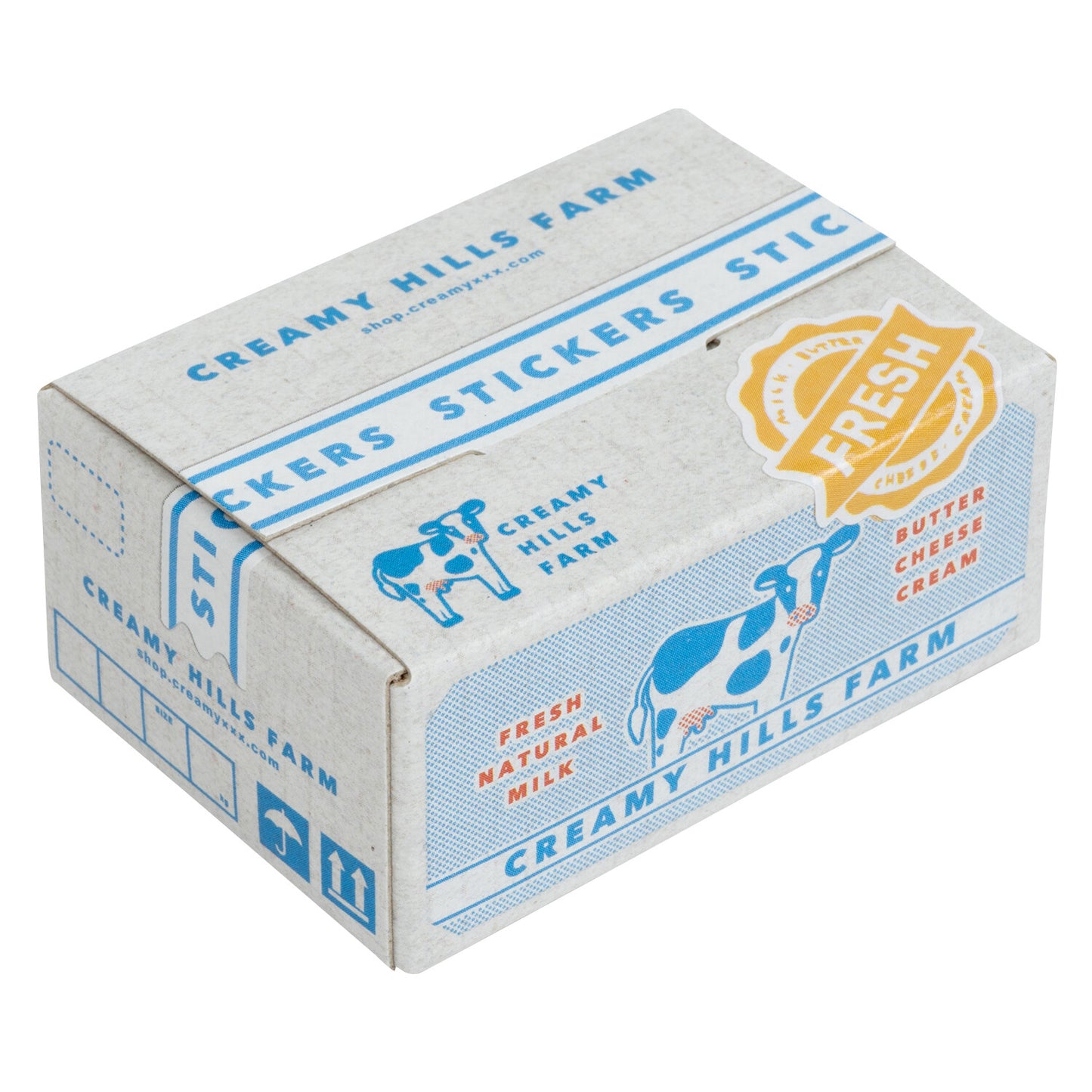 HACO Seal Miniature Shipping Box Stickers | Greeting Life | Flake Stickers