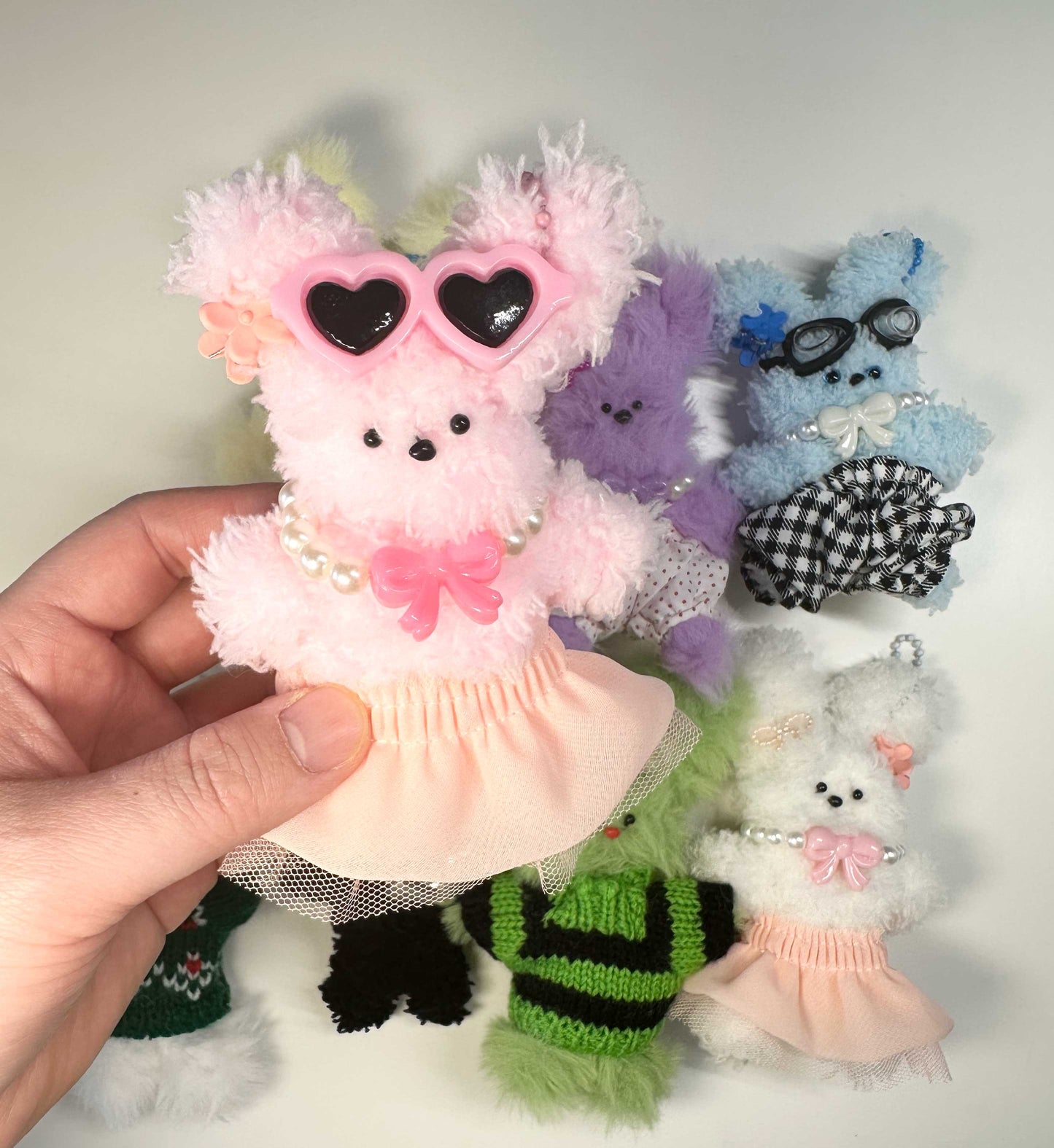 Handmade Moru Doll Pipe cleaner Plush Keyring