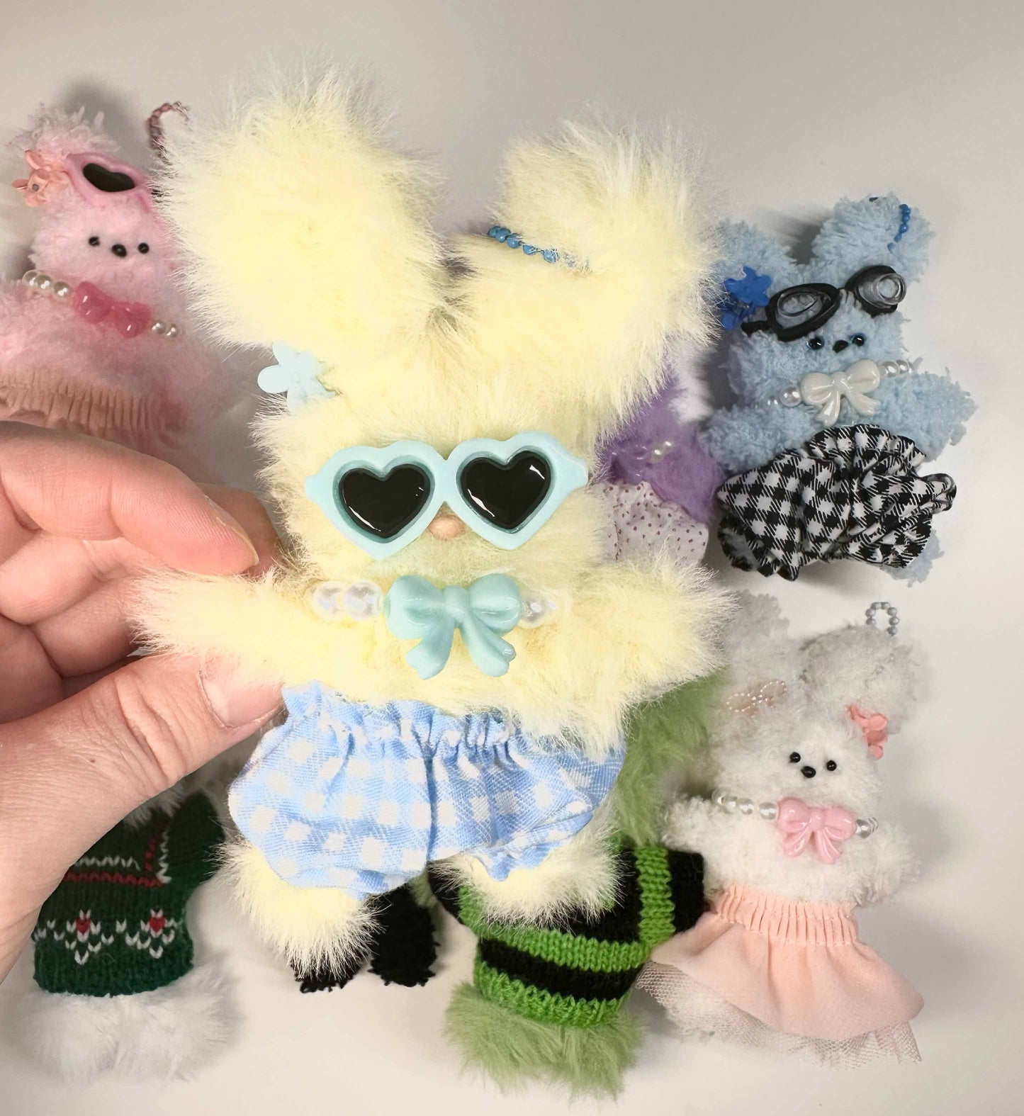 Handmade Moru Doll Pipe cleaner Plush Keyring