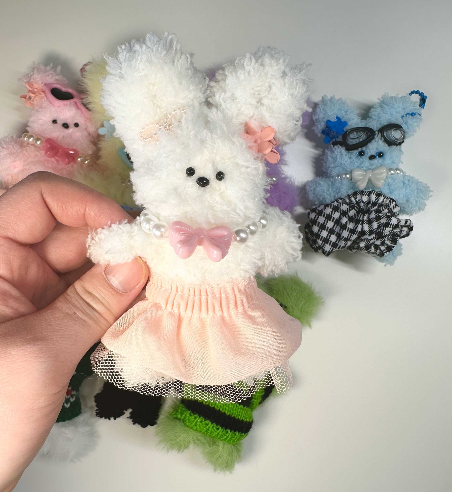 Handmade Moru Doll Pipe cleaner Plush Keyring