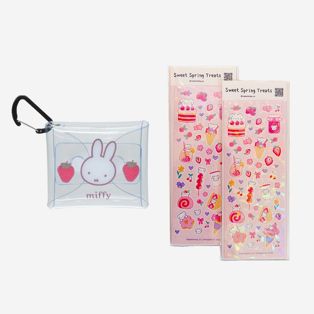 Strawberry Chocolate Miffy Pouch